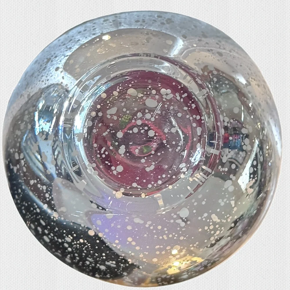NWT 6pcs Small Silver Bling  Round Vases for‎ Centerpieces